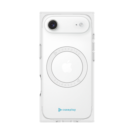 Premium Square Case with MagSafe［ Original - CASEPLAY Logo - Light Blue/A ］