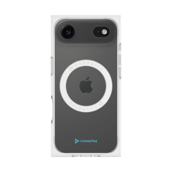 Premium Square Case with MagSafe［ Original - CASEPLAY Logo - Light Blue/A ］