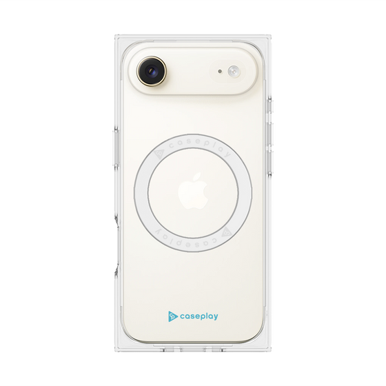 Premium Square Case with MagSafe［ Original - CASEPLAY Logo - Light Blue/A ］