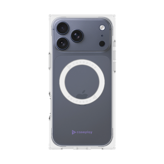 Premium Square Case with MagSafe［ Original - CASEPLAY Logo - Purple/A ］