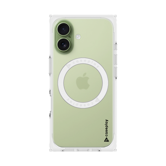 Premium Square Case with MagSafe［ Original - CASEPLAY Logo - Black/B ］