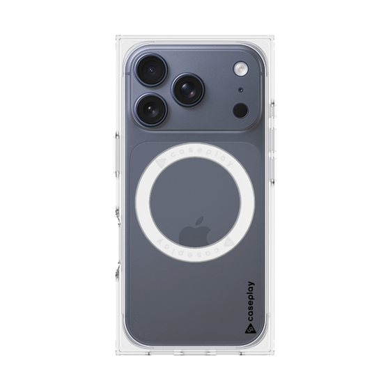 Premium Square Case with MagSafe［ Original - CASEPLAY Logo - Black/B ］