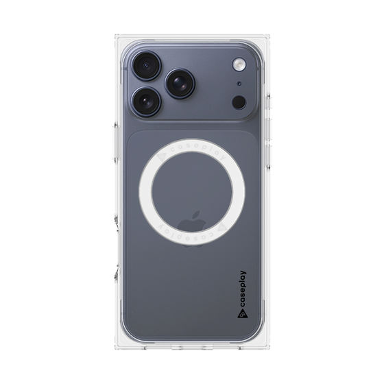 Premium Square Case with MagSafe［ Original - CASEPLAY Logo - Black/B ］