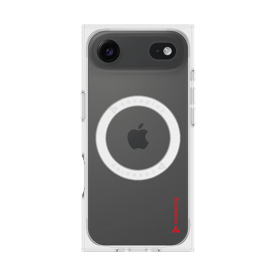 Premium Square Case with MagSafe［ Original - CASEPLAY Logo - Red/B ］