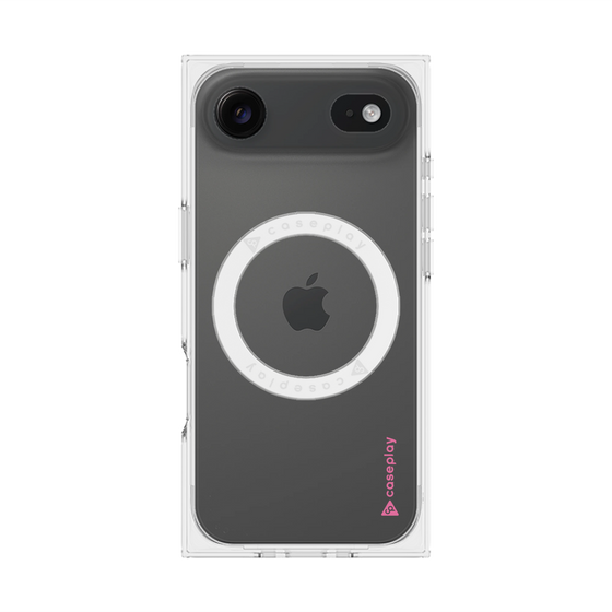 Premium Square Case with MagSafe［ Original - CASEPLAY Logo - Pink/B ］