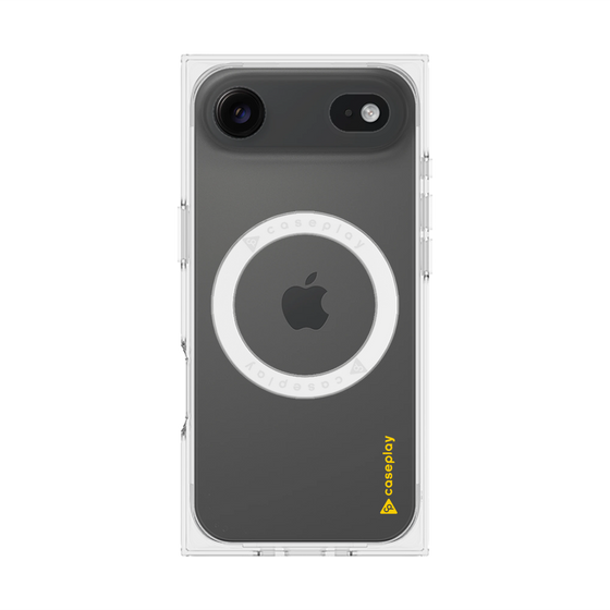 Premium Square Case with MagSafe［ Original - CASEPLAY Logo - Yellow/B ］