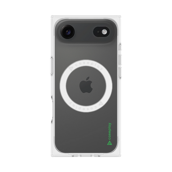 Premium Square Case with MagSafe［ Original - CASEPLAY Logo - Green/B ］
