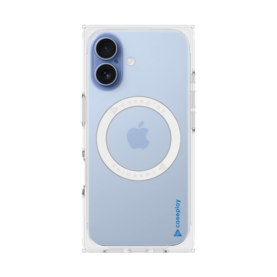 Premium Square Case with MagSafe［ Original - CASEPLAY Logo - Blue/B ］