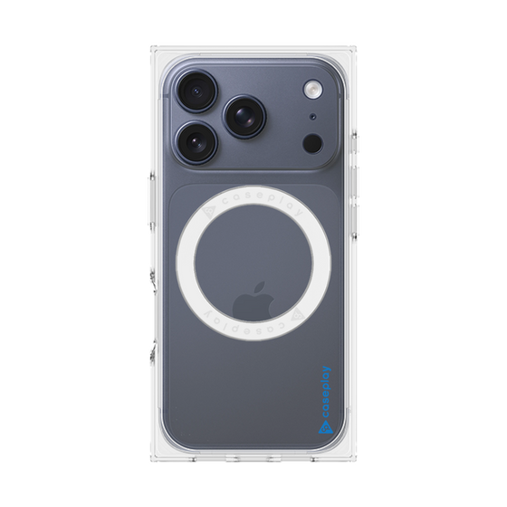 Premium Square Case with MagSafe［ Original - CASEPLAY Logo - Blue/B ］