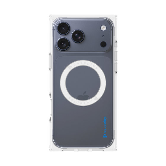 Premium Square Case with MagSafe［ Original - CASEPLAY Logo - Blue/B ］