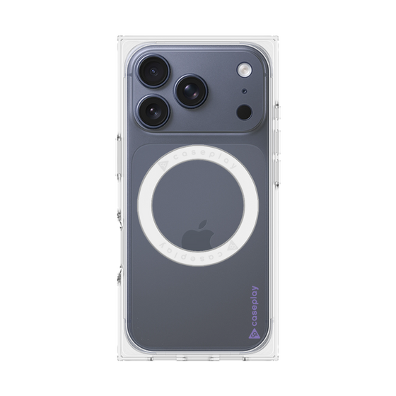 Premium Square Case with MagSafe［ Original - CASEPLAY Logo - Purple/B ］