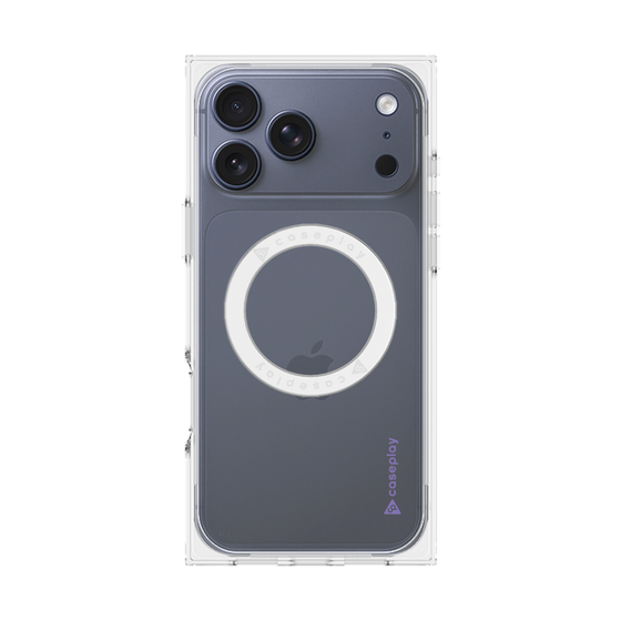 Premium Square Case with MagSafe［ Original - CASEPLAY Logo - Purple/B ］