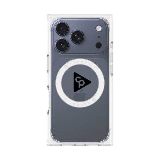 Premium Square Case with MagSafe［ Original - CASEPLAY Logo - Black/C ］