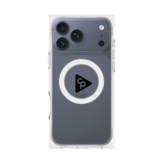 Premium Square Case with MagSafe［ Original - CASEPLAY Logo - Black/C ］