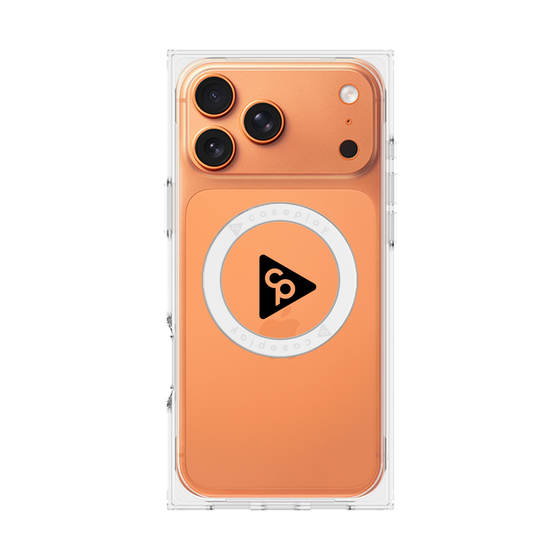 Premium Square Case with MagSafe［ Original - CASEPLAY Logo - Black/C ］