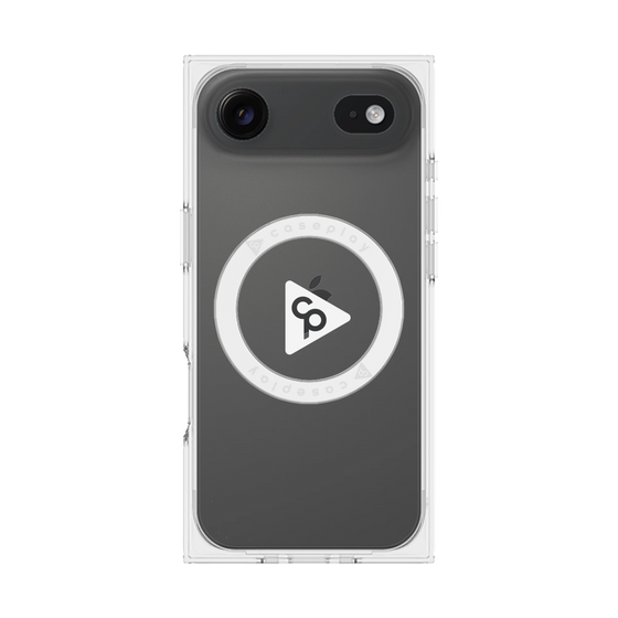 Premium Square Case with MagSafe［ Original - CASEPLAY Logo - White/C ］