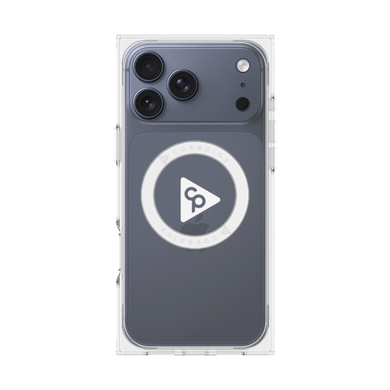 Premium Square Case with MagSafe［ Original - CASEPLAY Logo - White/C ］