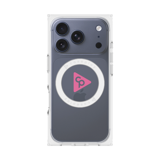 Premium Square Case with MagSafe［ Original - CASEPLAY Logo - Pink/C ］