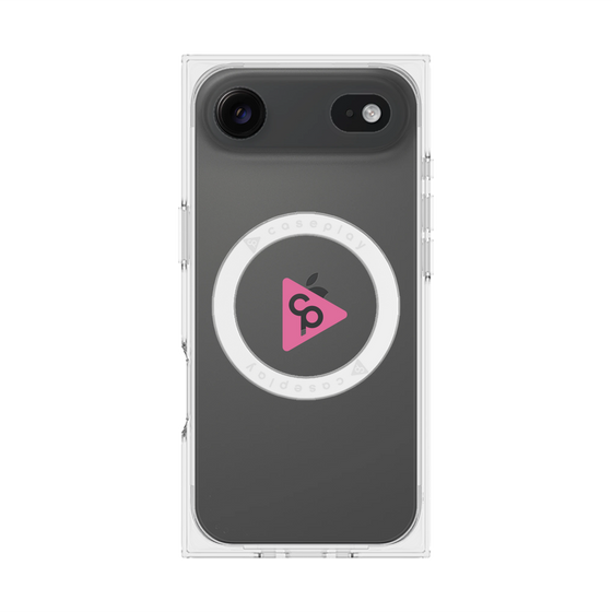 Premium Square Case with MagSafe［ Original - CASEPLAY Logo - Pink/C ］