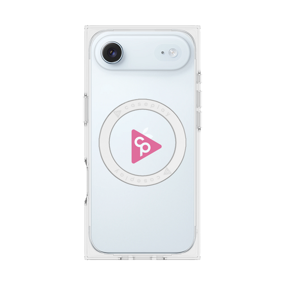 Premium Square Case with MagSafe［ Original - CASEPLAY Logo - Pink/C ］
