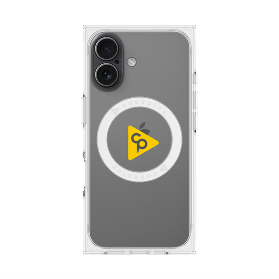 Premium Square Case with MagSafe［ Original - CASEPLAY Logo - Yellow/C ］