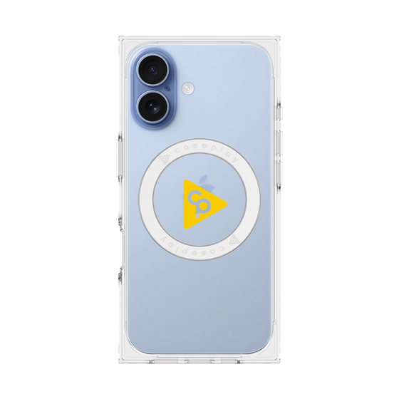 Premium Square Case with MagSafe［ Original - CASEPLAY Logo - Yellow/C ］