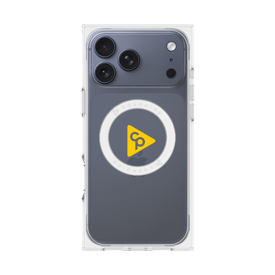 Premium Square Case with MagSafe［ Original - CASEPLAY Logo - Yellow/C ］