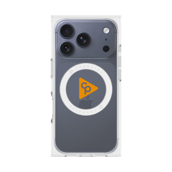 Premium Square Case with MagSafe［ Original - CASEPLAY Logo - Orange/C ］