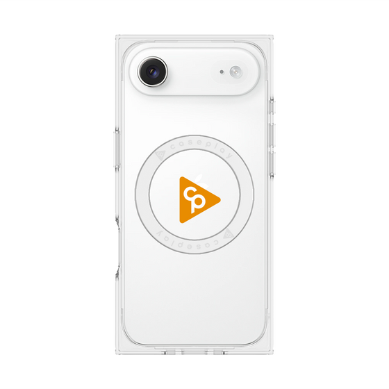 Premium Square Case with MagSafe［ Original - CASEPLAY Logo - Orange/C ］