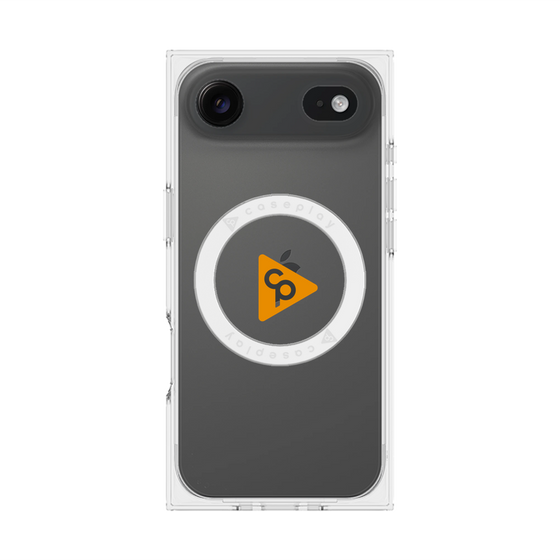 Premium Square Case with MagSafe［ Original - CASEPLAY Logo - Orange/C ］