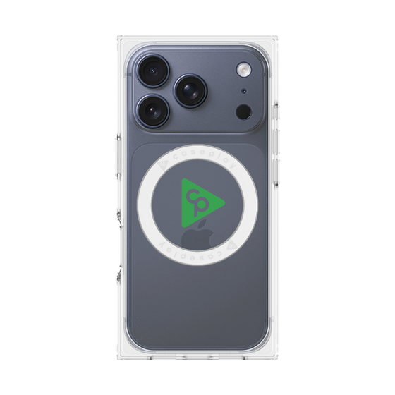 Premium Square Case with MagSafe［ Original - CASEPLAY Logo - Green/C ］