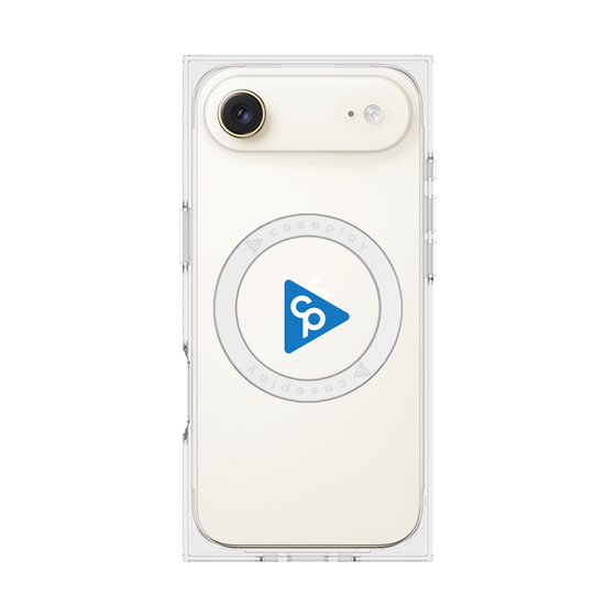 Premium Square Case with MagSafe［ Original - CASEPLAY Logo - Blue/C ］