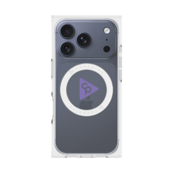 Premium Square Case with MagSafe［ Original - CASEPLAY Logo - Purple/C ］