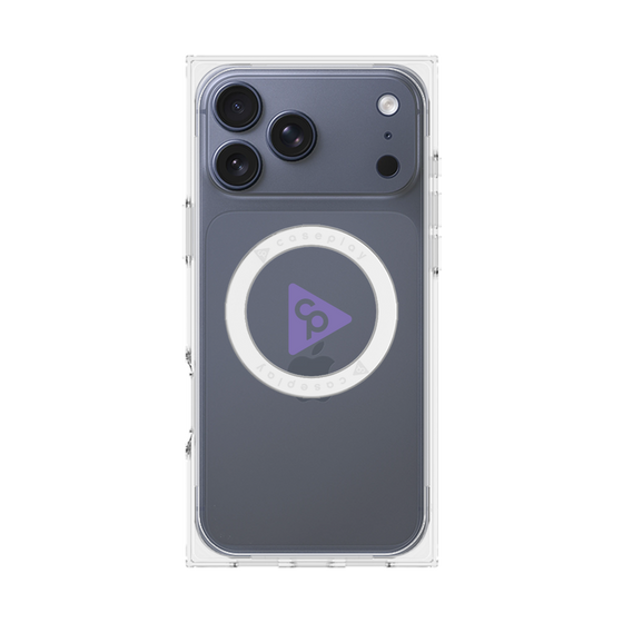 Premium Square Case with MagSafe［ Original - CASEPLAY Logo - Purple/C ］