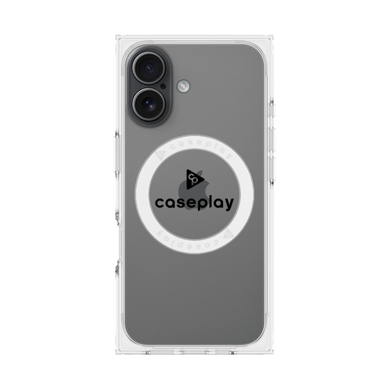 Premium Square Case with MagSafe［ Original - CASEPLAY Logo - Black/D ］