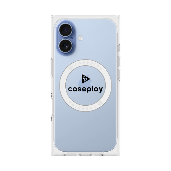 Premium Square Case with MagSafe［ Original - CASEPLAY Logo - Black/D ］