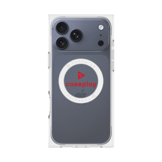 Premium Square Case with MagSafe［ Original - CASEPLAY Logo - Red/D ］