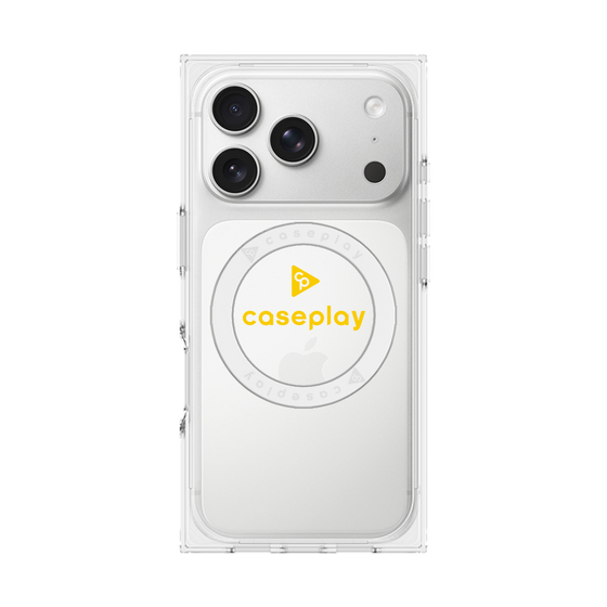 Premium Square Case with MagSafe［ Original - CASEPLAY Logo - Yellow/D ］