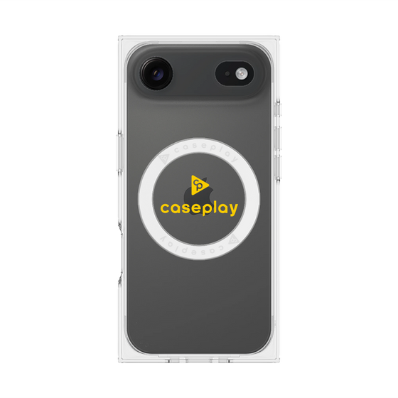 Premium Square Case with MagSafe［ Original - CASEPLAY Logo - Yellow/D ］