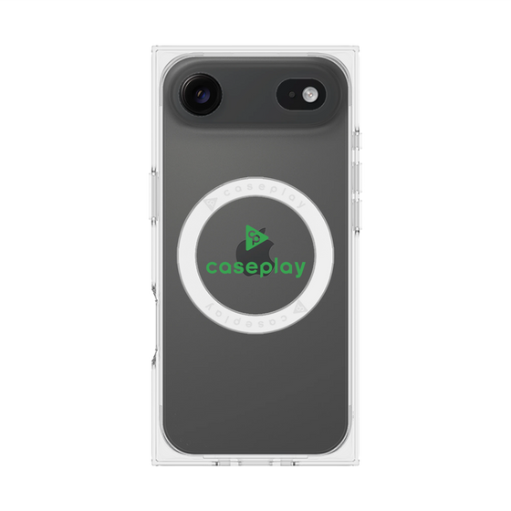 Premium Square Case with MagSafe［ Original - CASEPLAY Logo - Green/D ］