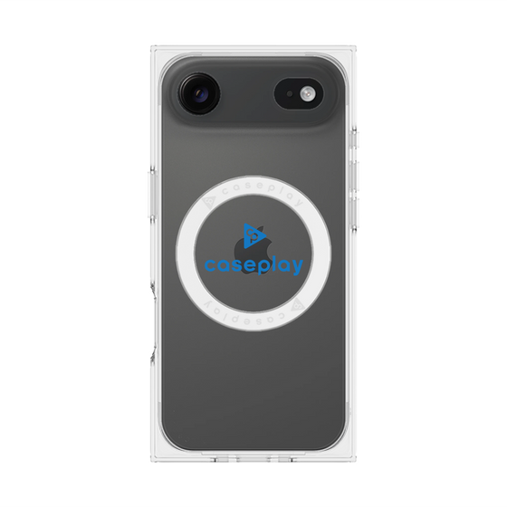 Premium Square Case with MagSafe［ Original - CASEPLAY Logo - Blue/D ］