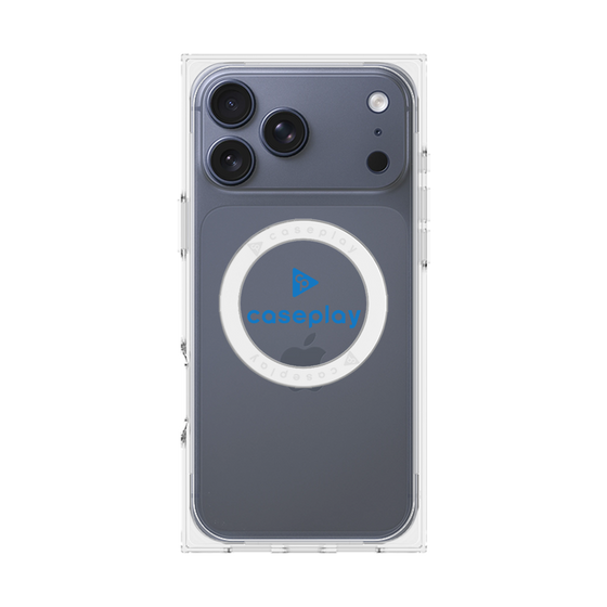 Premium Square Case with MagSafe［ Original - CASEPLAY Logo - Blue/D ］