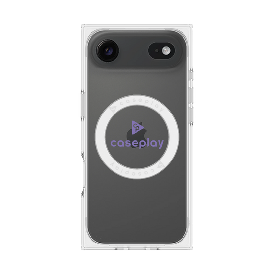 Premium Square Case with MagSafe［ Original - CASEPLAY Logo - Purple/D ］