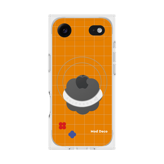Premium Square Case with MagSafe［ Mod Deco - Original - Retro Orange ］