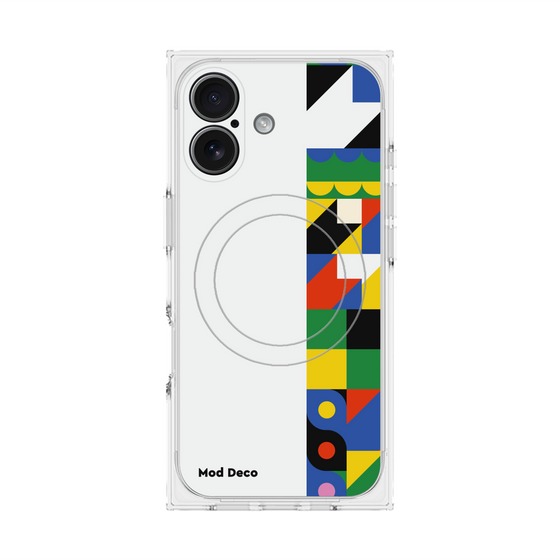 Premium Square Case with MagSafe［ Mod Deco - Original - Geometric pattern/B ］