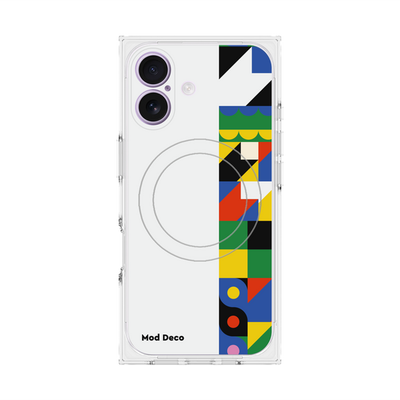 Premium Square Case with MagSafe［ Mod Deco - Original - Geometric pattern/B ］