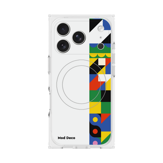 Premium Square Case with MagSafe［ Mod Deco - Original - Geometric pattern/B ］