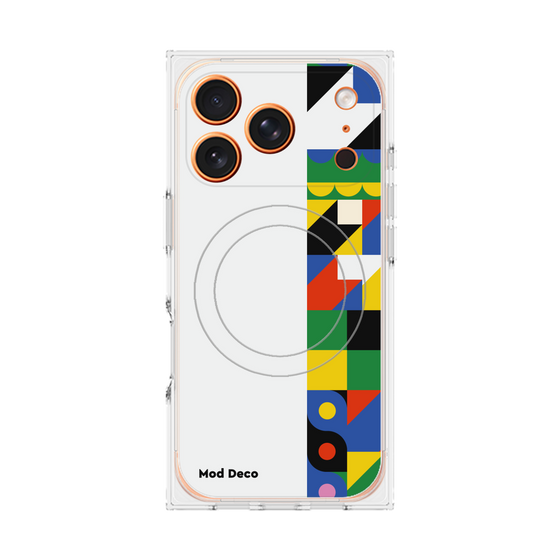 Premium Square Case with MagSafe［ Mod Deco - Original - Geometric pattern/B ］