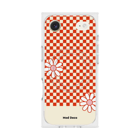 Premium Square Case with MagSafe［ Mod Deco - Original - Retro Flower ］
