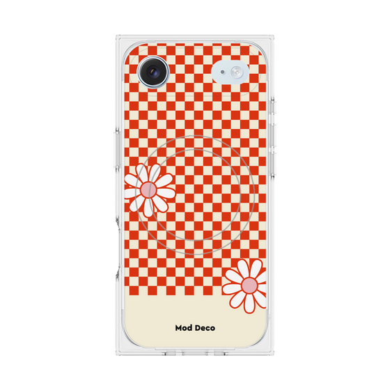 Premium Square Case with MagSafe［ Mod Deco - Original - Retro Flower ］